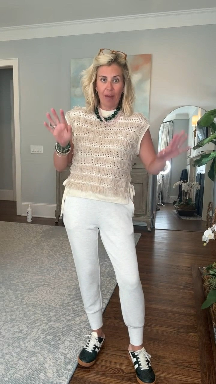 Varley fans… i’ve had these joggers for years!!! 
Top & bottoms - xs 
Sneakers - 8 tts

*Allie + Bess - Catherine20
*Marie Oliver - code CATHERINE15

#LTKdayinmylife #LTKSeasonal #LTKSaleAlert