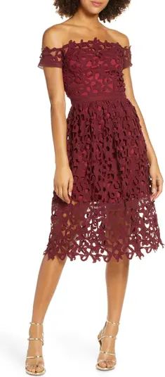 Off the Shoulder Lace Cocktail Dress | Nordstrom