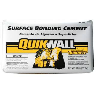 Quikrete Quikwall 50 lb. White Surface-Bonding Cement 123050 - The Home Depot | The Home Depot