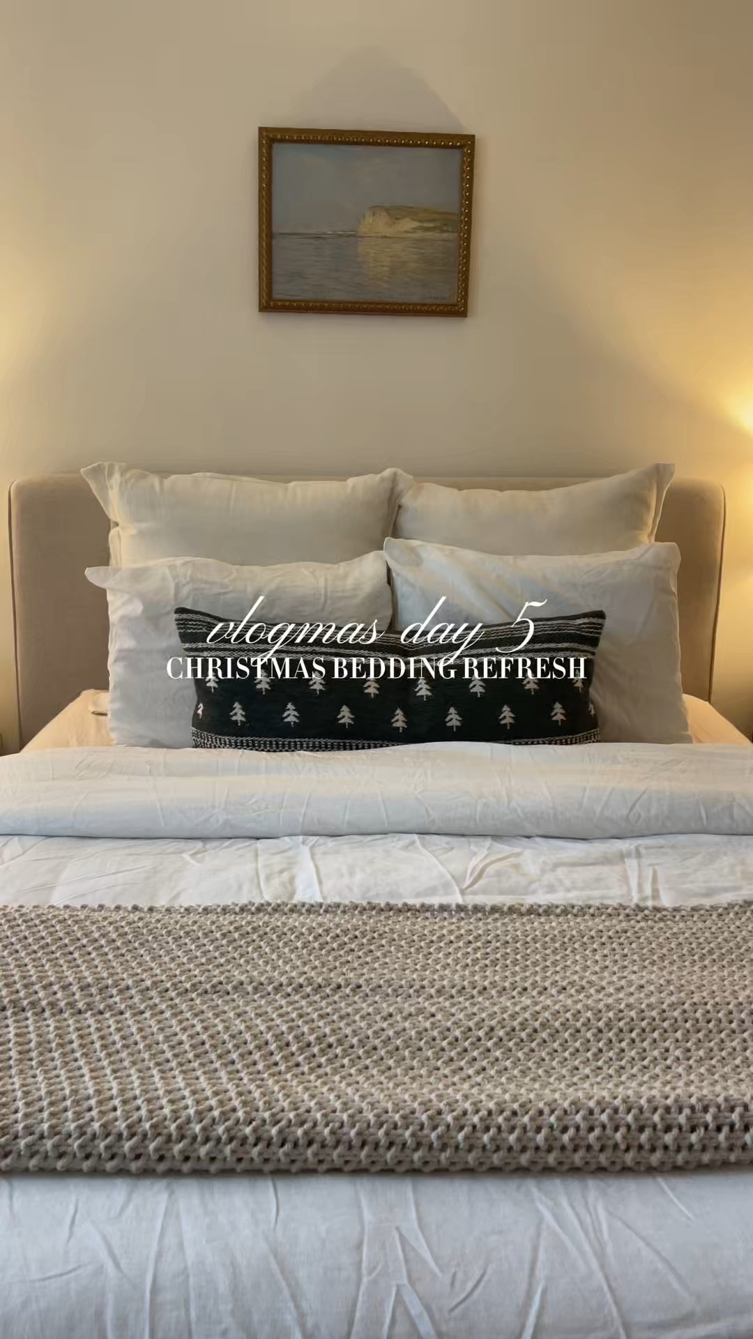 a the coziest subtle Christmas bedding refresh!! 

#LTKHoliday #LTKHome #LTKFindsUnder100