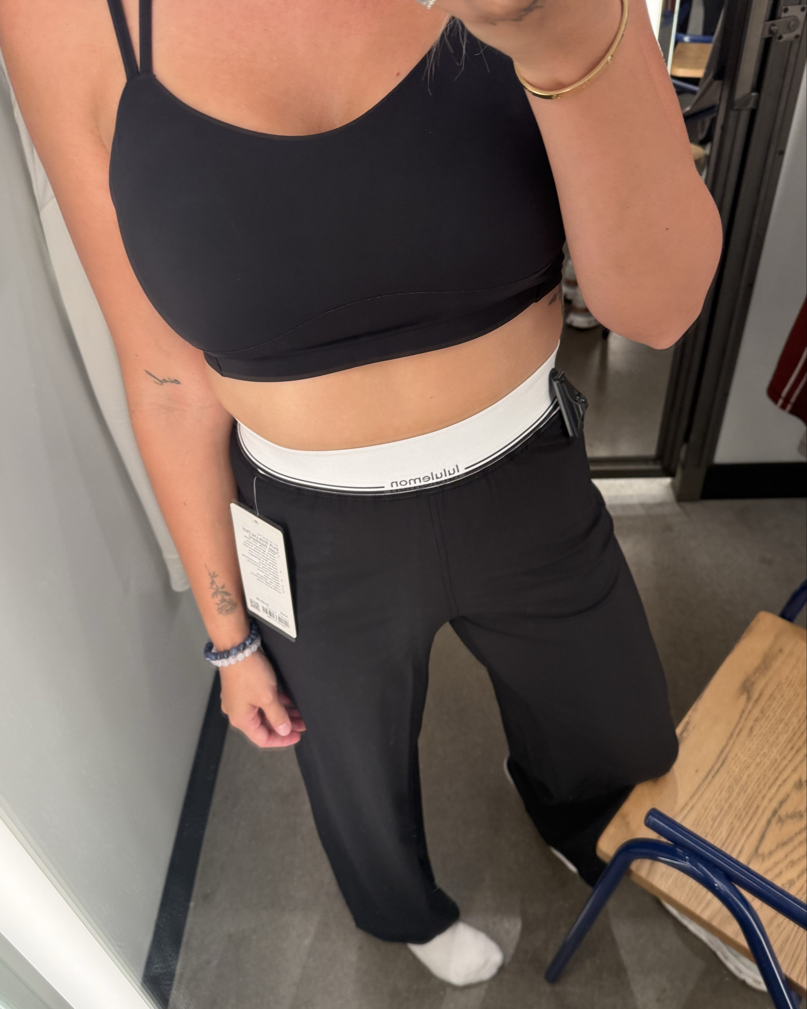 I love a unique #lululemon waist band 😍 wearing these wide legs in a size small - could do medium for flowy look! 

#LTKSeasonal #LTKActive #LTKStyleTip