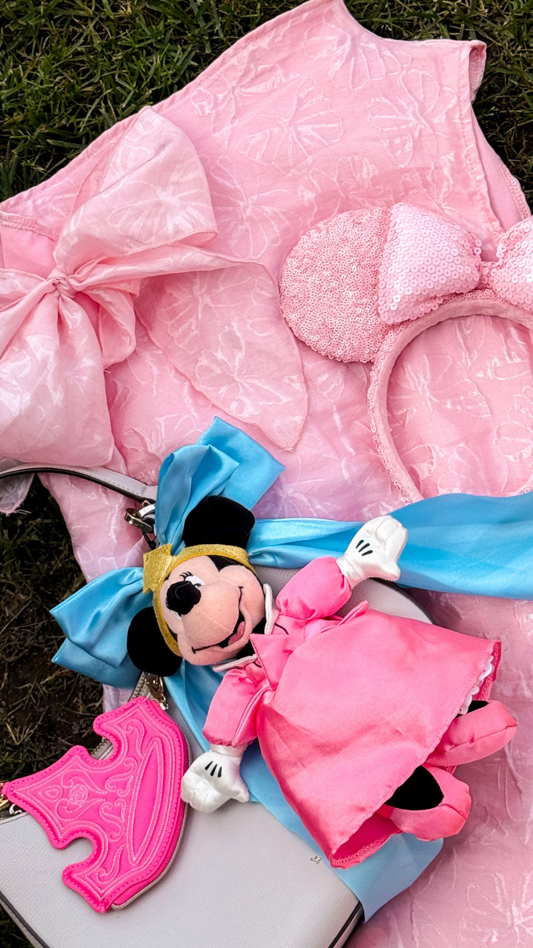 Spring = Disney princess season… I don’t make the rules 🌸

Dress @winkbay_us gifted 
Crown bag charm @bathandbodyworks 
Minnie charm @mercari thrifted plush

#disney #disneystyle #disneyland #disneyprincess #disneyig