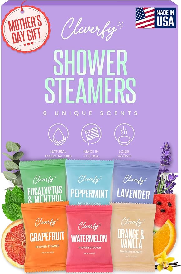 Cleverfy Shower Steamers Aromatherapy - Mother’s Day Gifts for Mom, Wife, Grandma - 30th, 40th,... | Amazon (US)