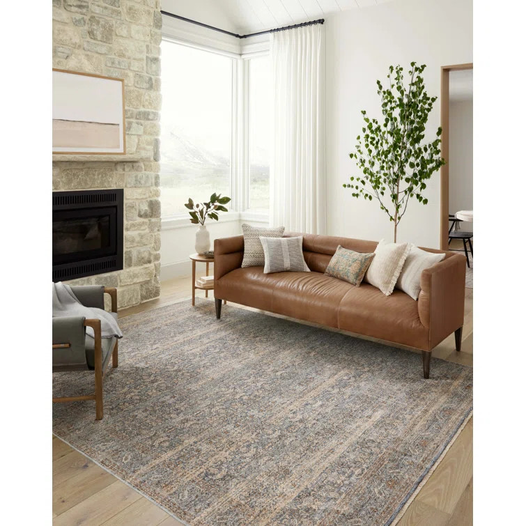 Angela Rose x Loloi Blake Ocean / Mocha Area Rug | Wayfair North America