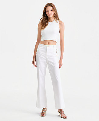 GUESS Women's New Faye Chino Pants - Macy's | Macy's