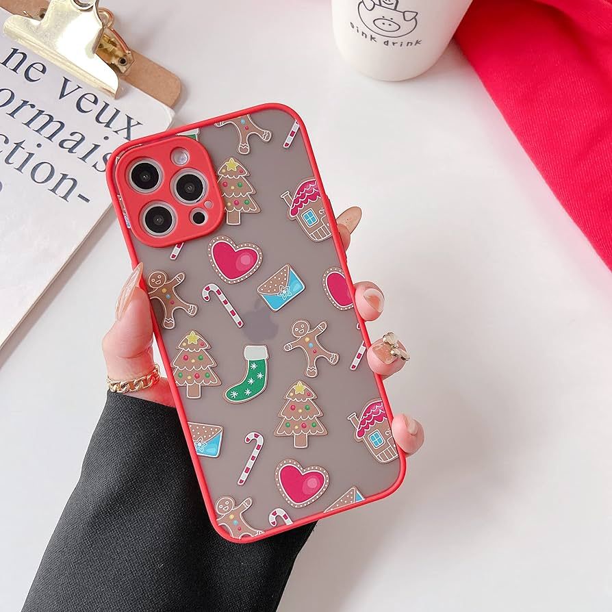ZTOFERA Christmas Case for iPhone 12 Pro Max 6.7 inch,Cute Merry Christmas Pattern Phone Case Gif... | Amazon (US)
