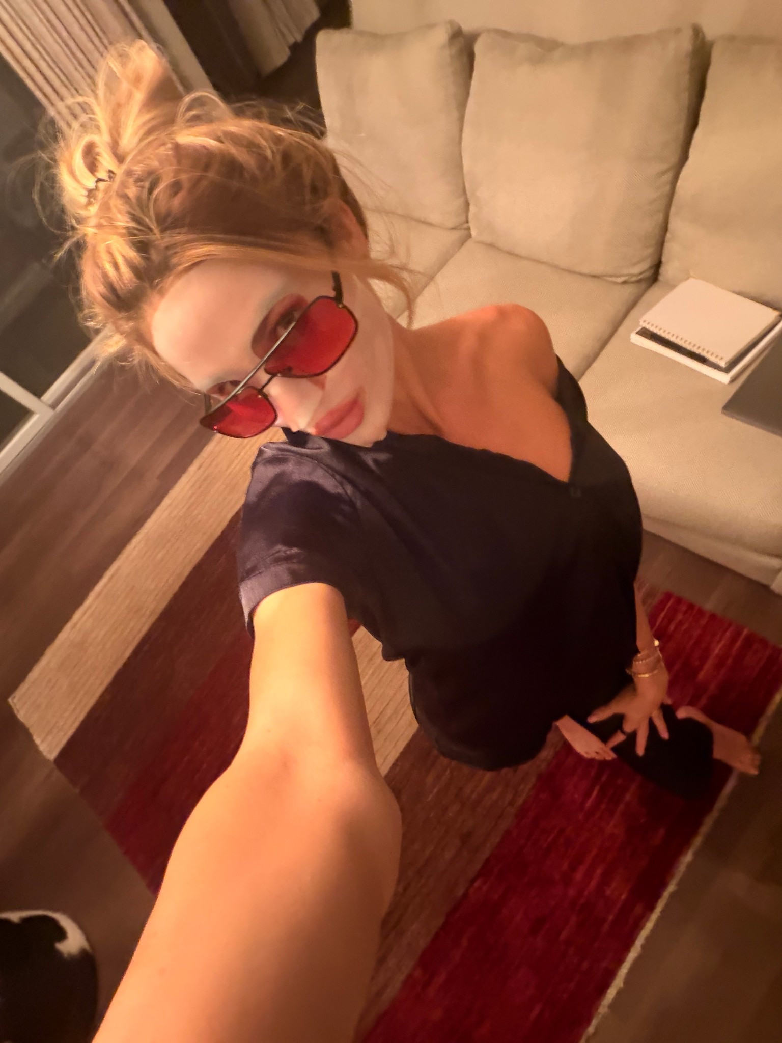 Biohacking always- the best red light blocking glasses I wear after sundown everyday. Prevents the blue light from disturbing your melatonin. Game changer!! 

#LTKselfcare