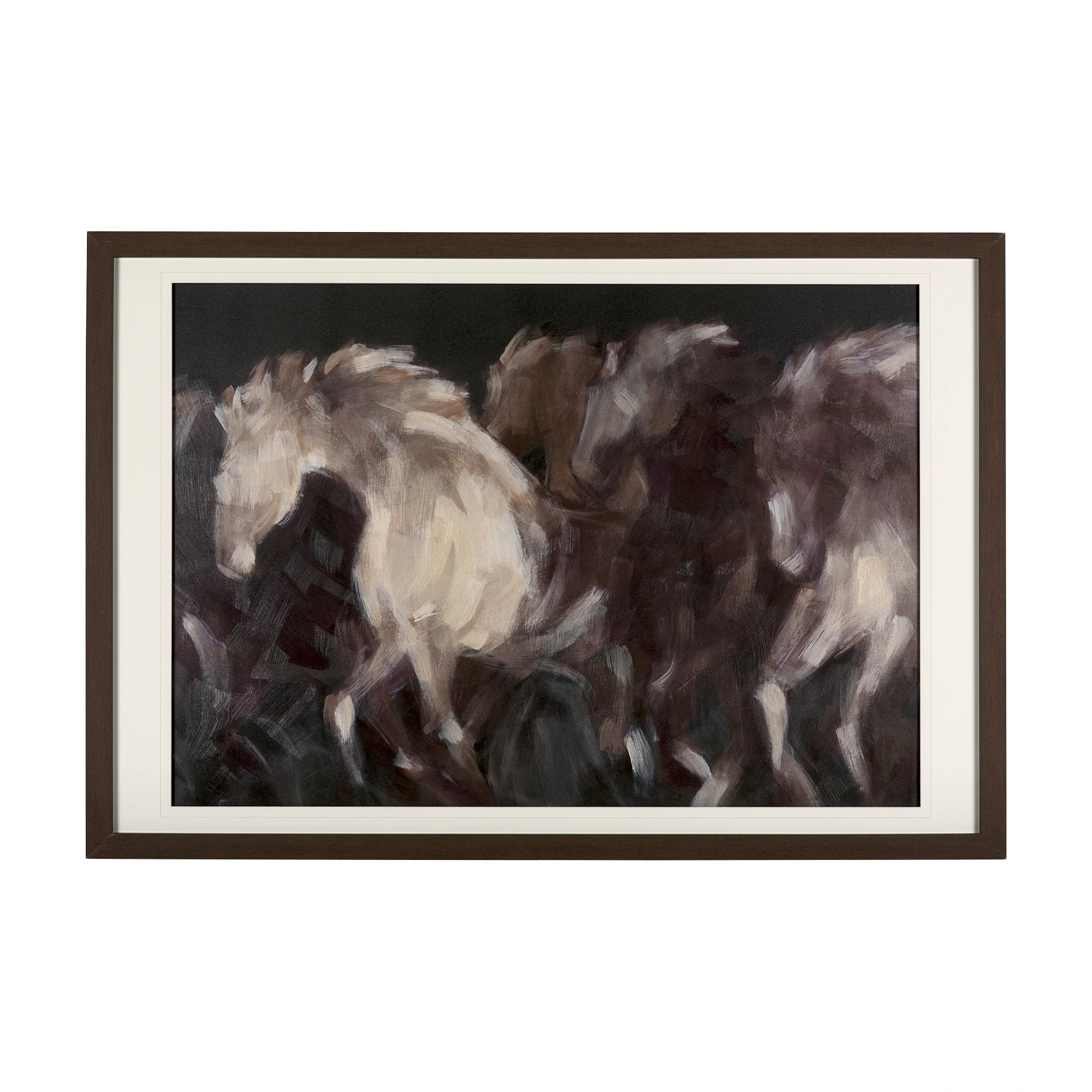 Running Wild - Quick by Mercana Studio Hand Embellished Textured Framed Art Print Matted under Gl... | Overstock