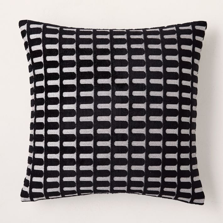 Cut Velvet Archways Pillow Cover | West Elm (US)