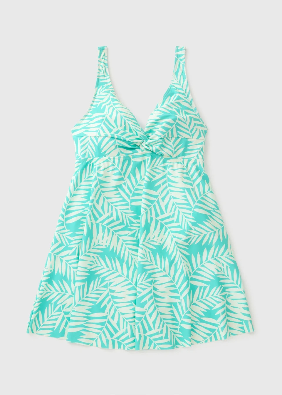 Blue Leaf Print Swimdress | Matalan (UK)