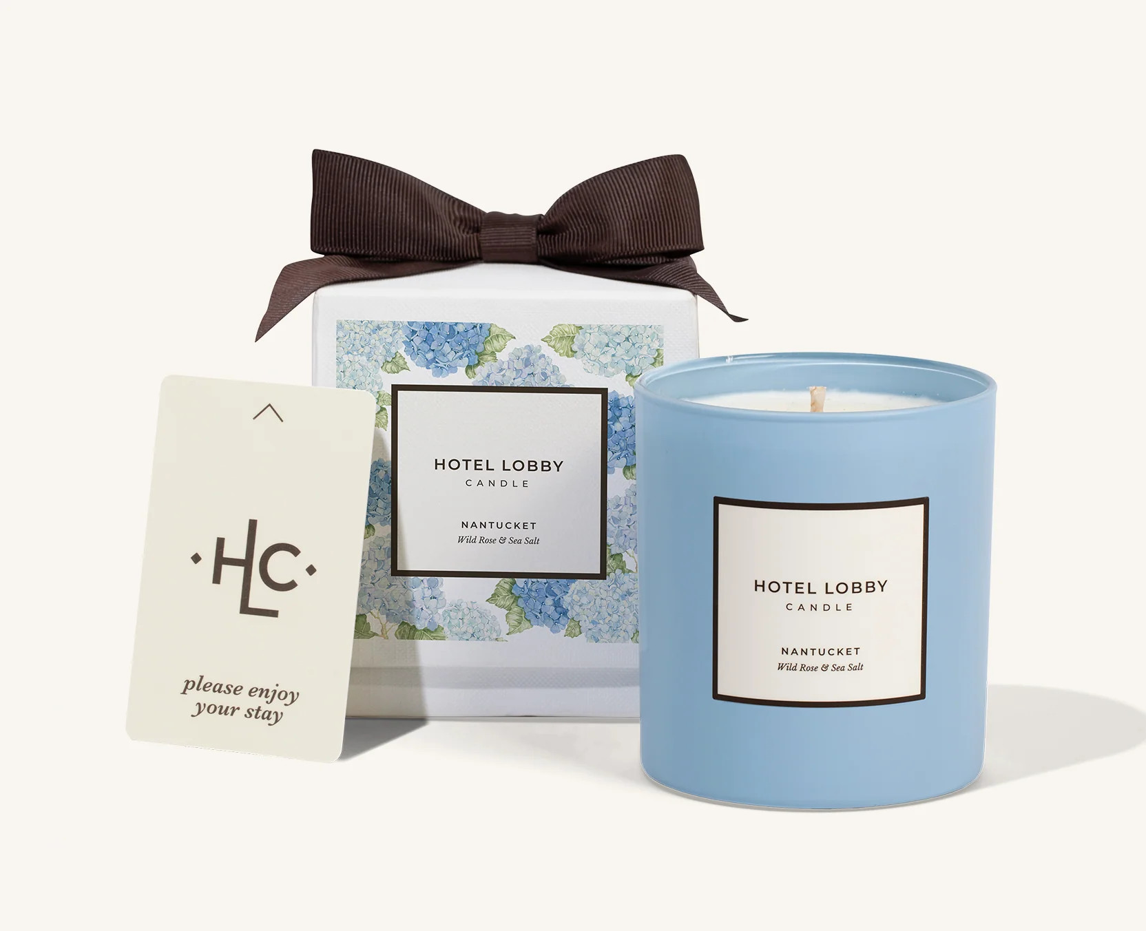 Nantucket Wild Rose & Sea Salt Candle | Hotel Lobby Candle