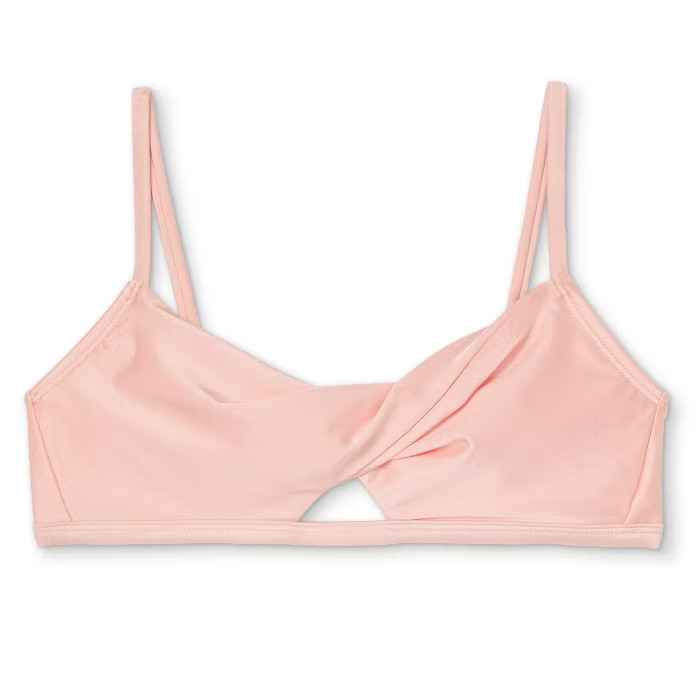 Juniors' Metallic Twist-Front Bralette Bikini Top - Xhilaration™ | Target