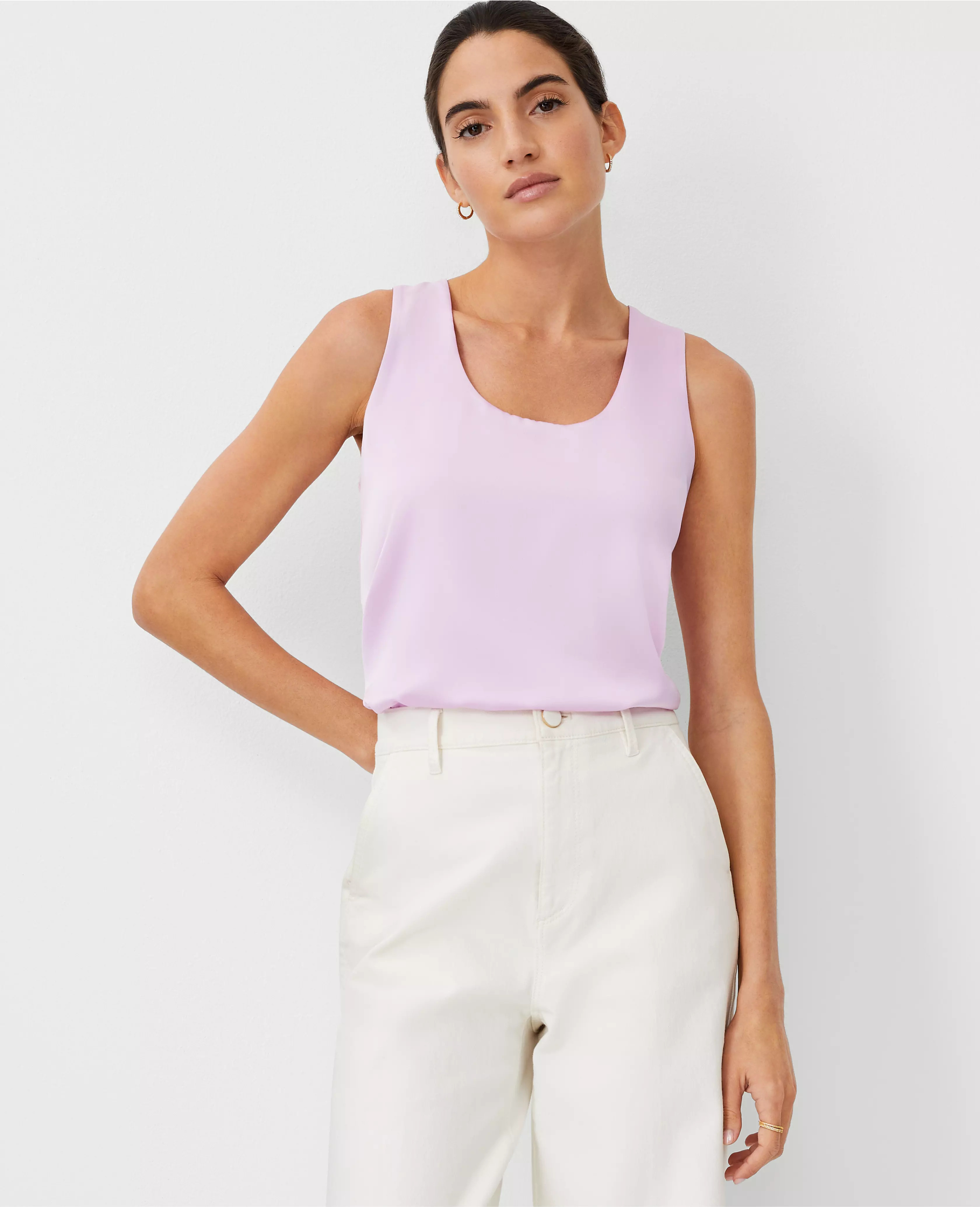 Mixed Media Shell | Ann Taylor (US)