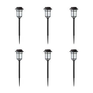 Hampton Bay Solar Bronze LED Path Light 10 Lumens (6-Pack) P3100-01-12 - The Home Depot | The Home Depot