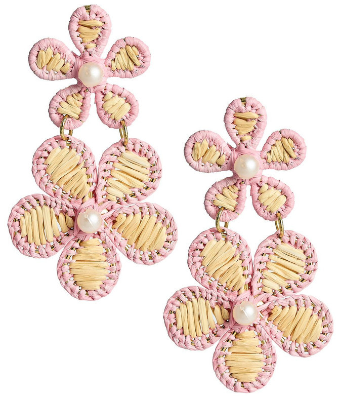 Marigold -  Two - Tone - Raffia Earring | Lisi Lerch Inc