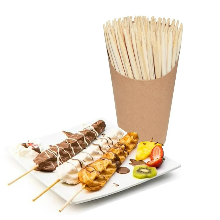 ALDKitchen Bamboo Sticks | 5.5-inch | Wooden Skewers for Corn Dogs, Candy Apples, etc. - Walmart.... | Walmart (US)