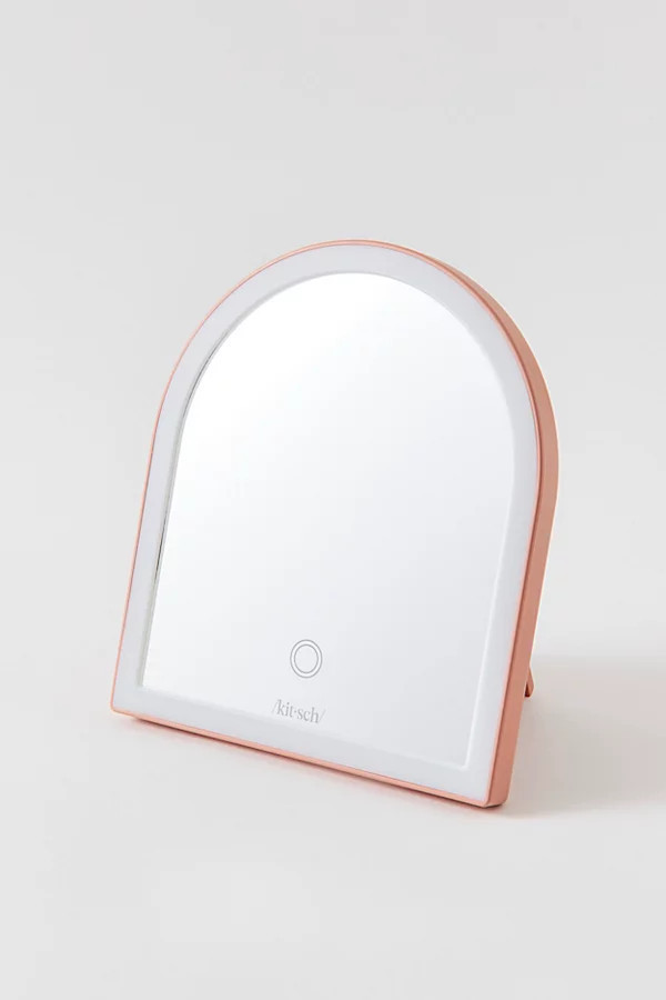 KITSCH LED Rechargeable Arch Desk Mirror in Terra Cotta at Urban Outfitters | Urban Outfitters (US and RoW)