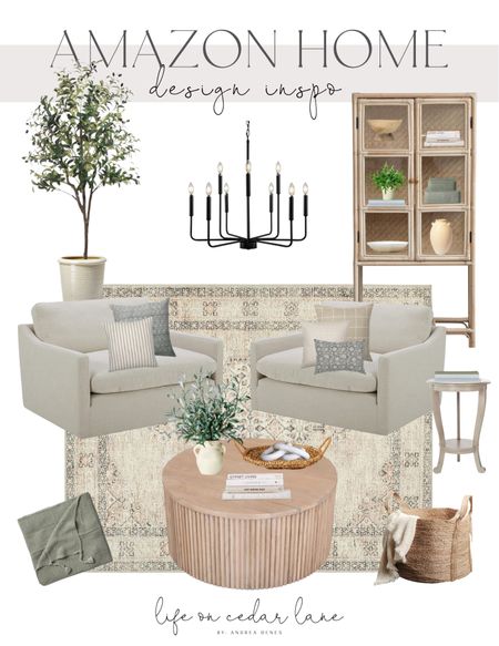 Amazon Home- Design Inspo! Loving these oversized chairs, and how pretty is this rug?! Also, this coffee table is back in stock and affordable too!

#amazonhome #livingroom #accenttable #affordabledecor #refresh

#LTKunder50 #LTKsalealert #LTKhome