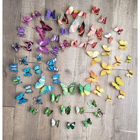 60Pcs | 5Sets 3D Butterfly Colorfull Wall Stickers Decoration Beautiful Butterfly For Kids Room Wall Decals Home Decoration Active | Etsy (US)