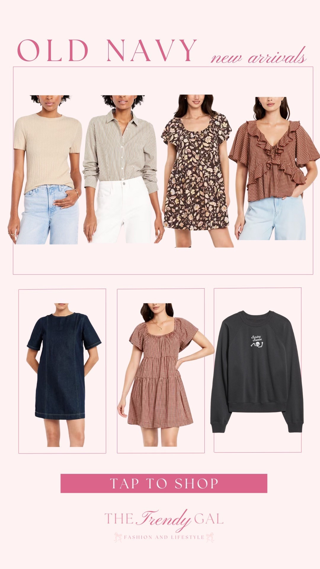 The cutest new arrivals from Old Navy! So many great transition pieces into fall! 

#LTKSeasonal #LTKStyleTip #LTKFindsUnder50