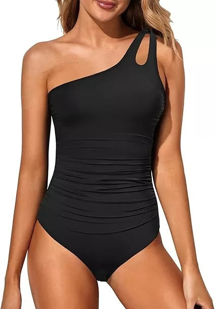  Eomenie Women's One Piece Swimsuits Tummy Control Halter  Slimming Bathing Suit Plunge 1 Piece Swimsuit for Woman : Clothing, Shoes &  Jewelry