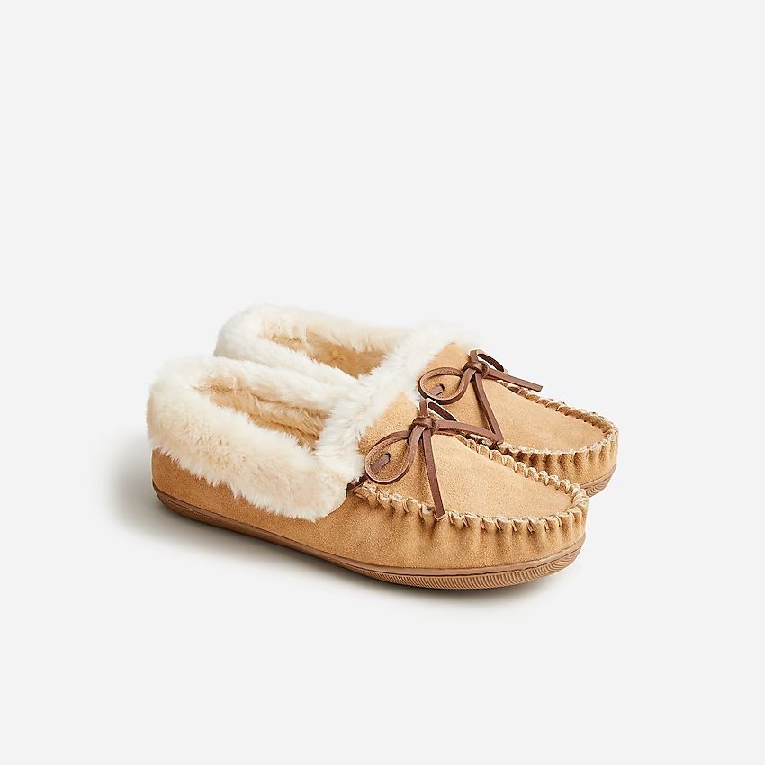 J.Crew: Lodge Moccasins In Leather For Women | J.Crew US