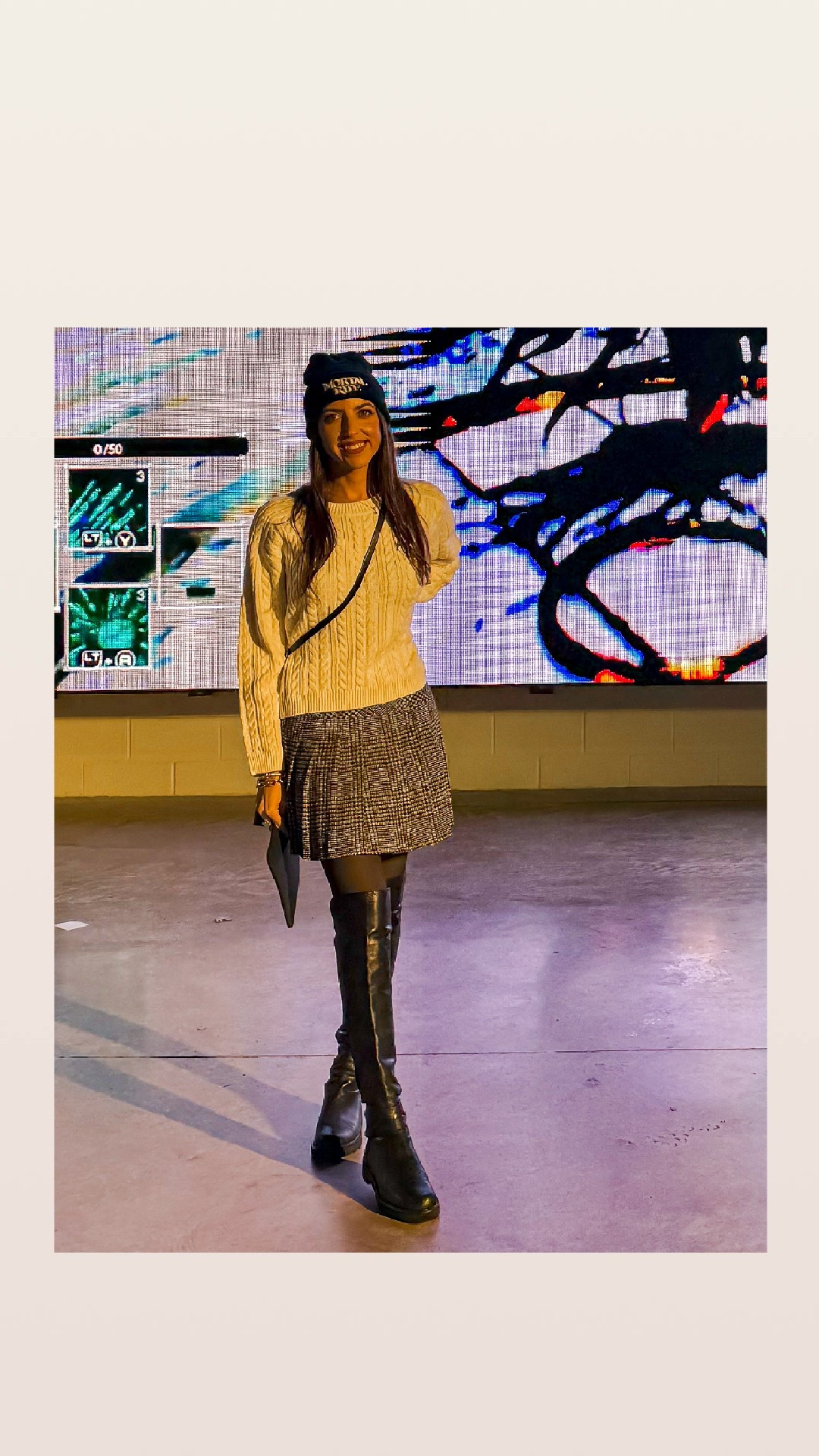 A cozy cable knit sweater + a pleated tweed skirt = classic preppy perfection. But add thigh-high boots and a beanie? 

Now we’re talking effortless cool-girl energy. Perfect for chilly days when you want to stay warm and stylish. 

Shop the look and bring some prep-meets-edge vibes to your winter wardrobe! 

#PreppyWithAnEdge #WinterStyle #LTKfashion

#LTKParties #LTKFindsUnder50 #LTKFindsUnder100