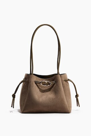 H & M - Shoulder Bag with Drawstring - Green | H&M (US + CA)