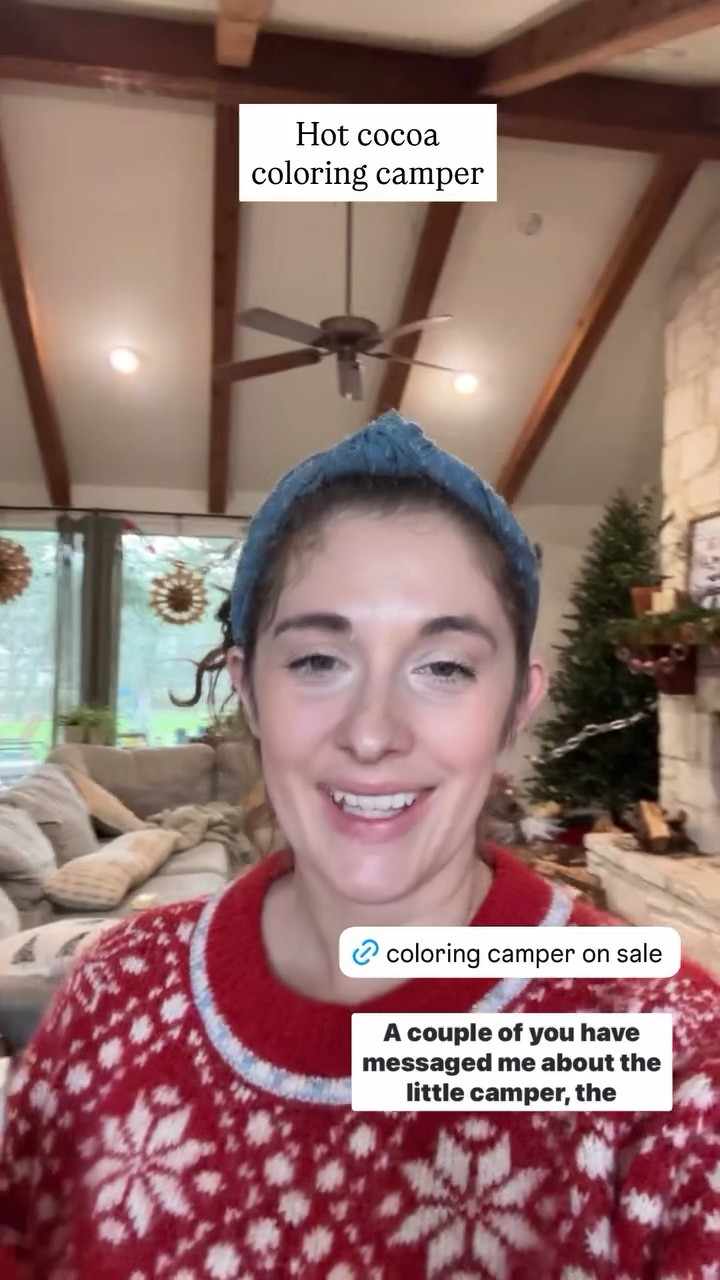 This little hot cocoa camper has been the biggest hit — my girls colored the whole thing, customized the menu, and then played for FOUR HOURS. 🎄✨ If you need a cozy Christmas activity that keeps kids busy and creative, this is it.

#LTKKids #LTKSaleAlert #LTKmomlife