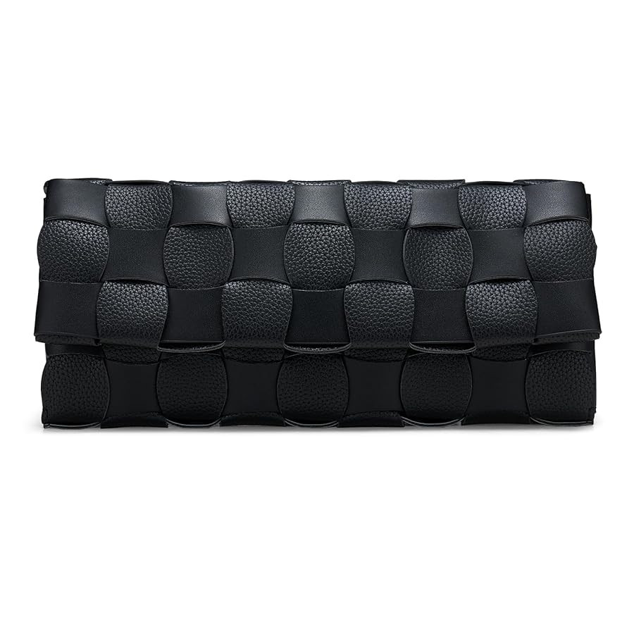 Woven Evening Clutch Purses for Women, PU Crossbody Shoulder Purse Handbag for Evening, Formal Ev... | Amazon (US)