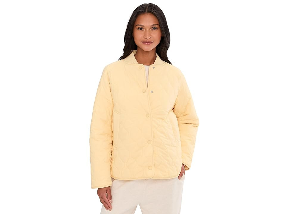 Varley Luca Quilted Jacket Women's Clothing Reed Yellow : LG, Nylon | Zappos