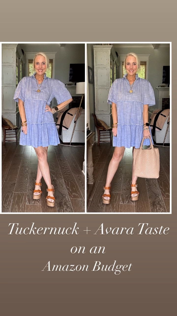 If you are a Tuckernuck and Avara girl on an Amazon budget, this one’s for you!

If in between sizes or if you want a looser fit, size up one. I’m in a medium but might like the large on me a little better. 

I paired it with my everyday jewelry from Amazon, Victoria Emerson, Etsy, and of course Jennifer Ponson Designs. Handbag is from Amazon and the platform sandals are from Walmart. Super affordable spring and summer outfit!

Spring Dress
Summer Outfit
Graduation Dresss

#LTKover40 #LTKmidsize #LTKSeasonal