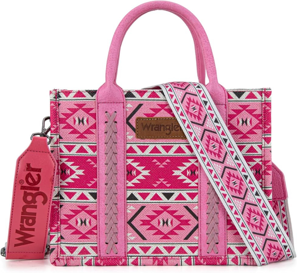 Wrangler Aztec Tote Bag for Women Boho Shoulder Purses and Handbags | Amazon (US)