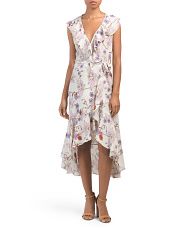 Floral Ruffle Hi-lo Midi Dress - Buyers' Picks - T.J.Maxx | TJ Maxx
