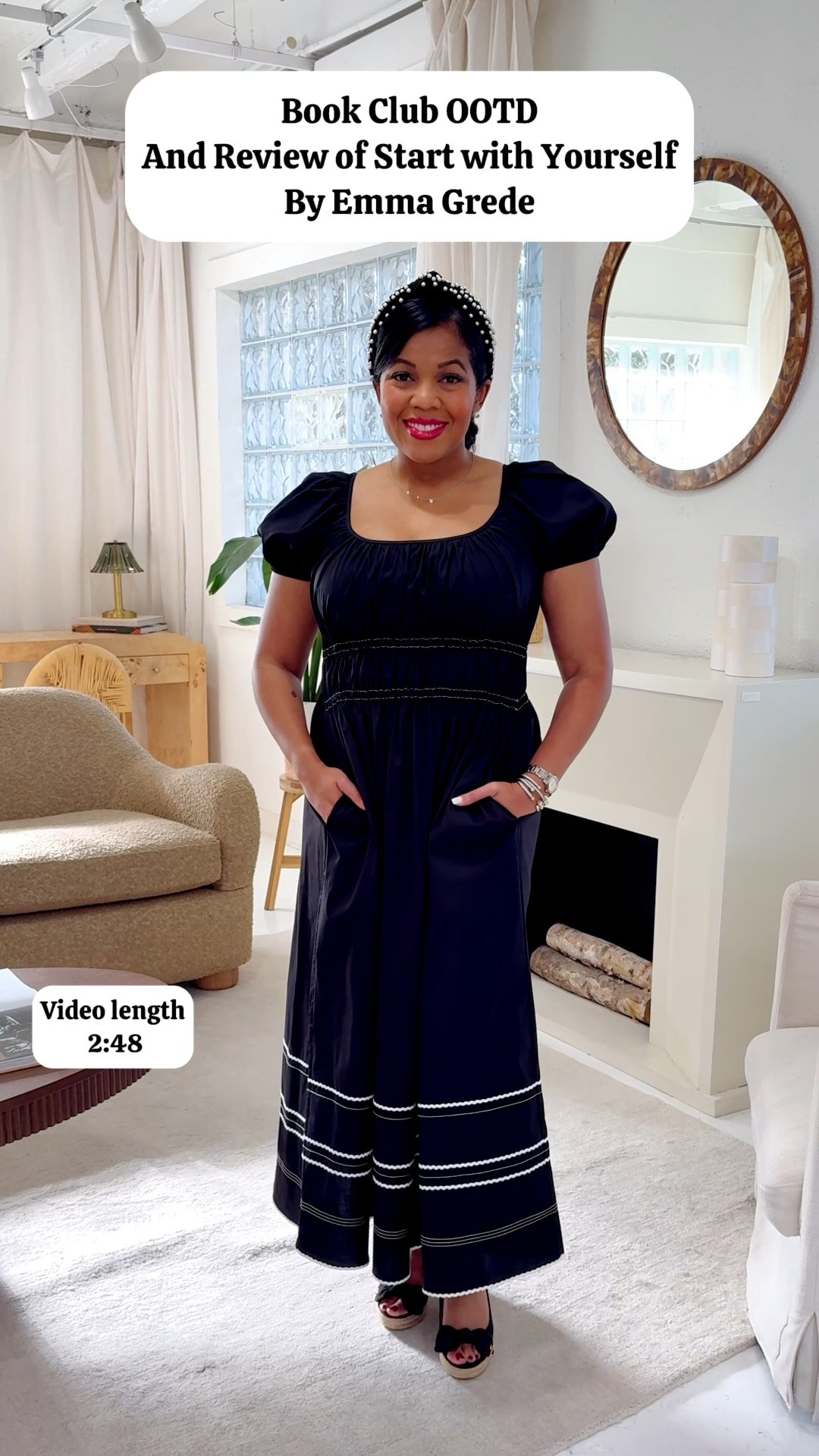 This lovely dress from Kate Spade outlet was my OOTD for the Book Club event my friend hosted for Start with Yourself by Emma Grede. Eventhough several of my lady lawyer friends were critics of the book we did love discussing limiting beliefs and how they impact success.

#LTKootd #LTKdayinmylife #LTKgrwm