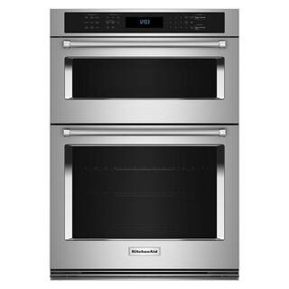 KitchenAid 30 in. Electric Wall Oven and Microwave Combo in Stainless Steel with Air Fry Mode KOE... | The Home Depot
