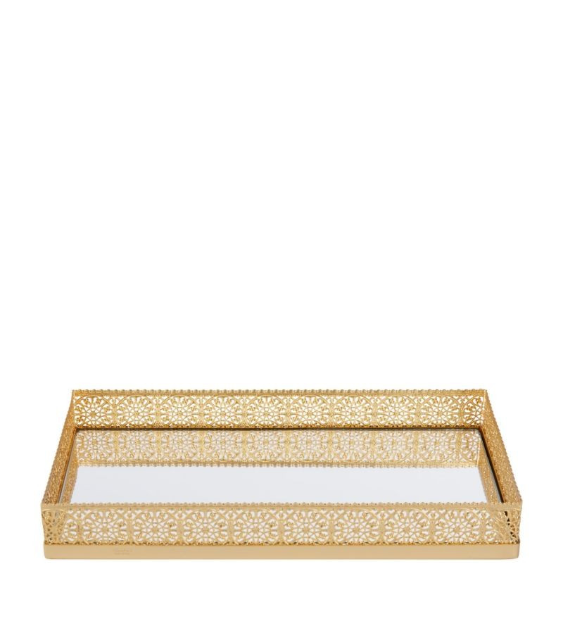 VILLARI Marbella Gold-Plated Small Tray | Harrods