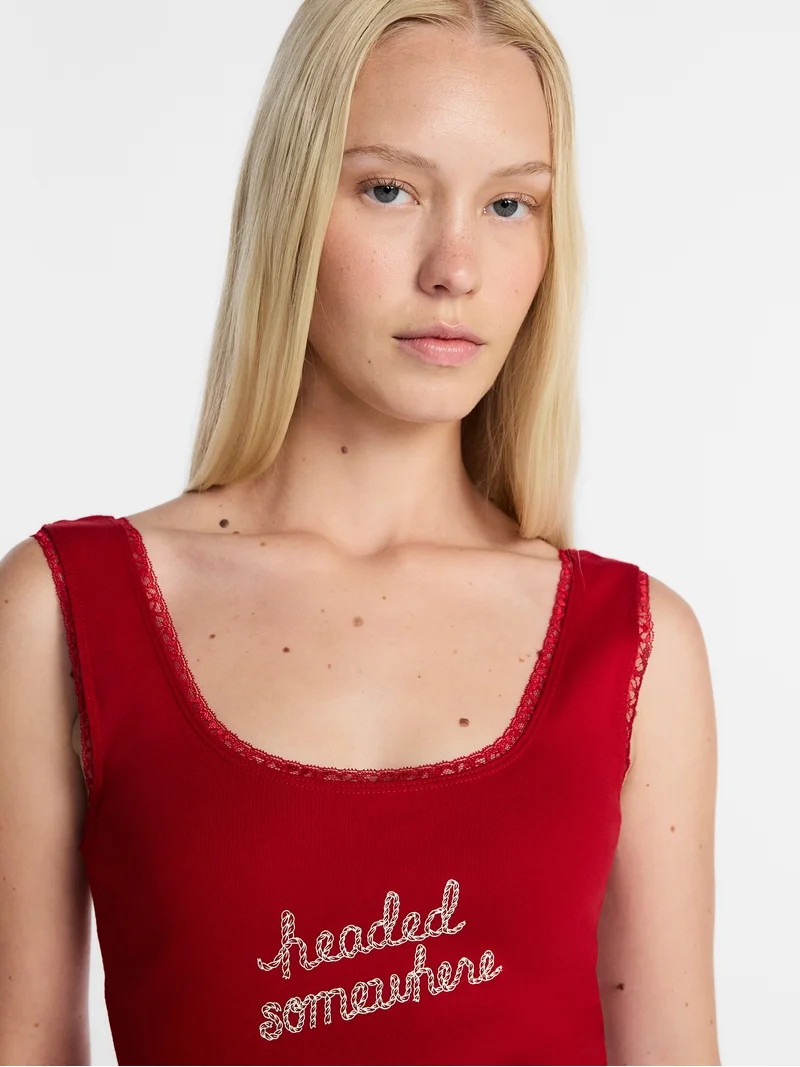 Kacey Lee Women's Headed Somewhere Graphic Tank Top, Sizes XS-XXL | Walmart (US)