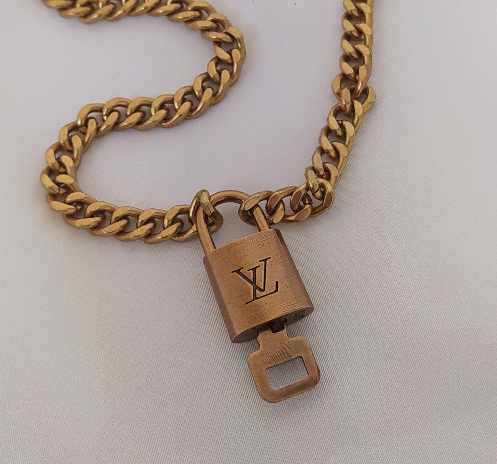 Authentic 318 Code Brass Padlock Necklace A Stylish and | Etsy | Etsy (UK)