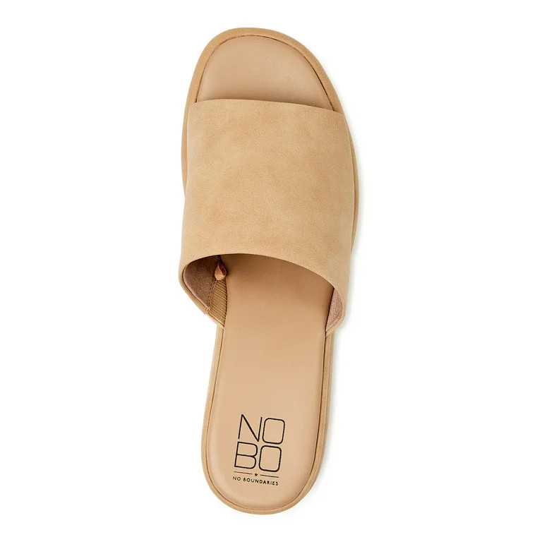 No Boundaries Women's Flatform Wedge Sandal | Walmart (US)