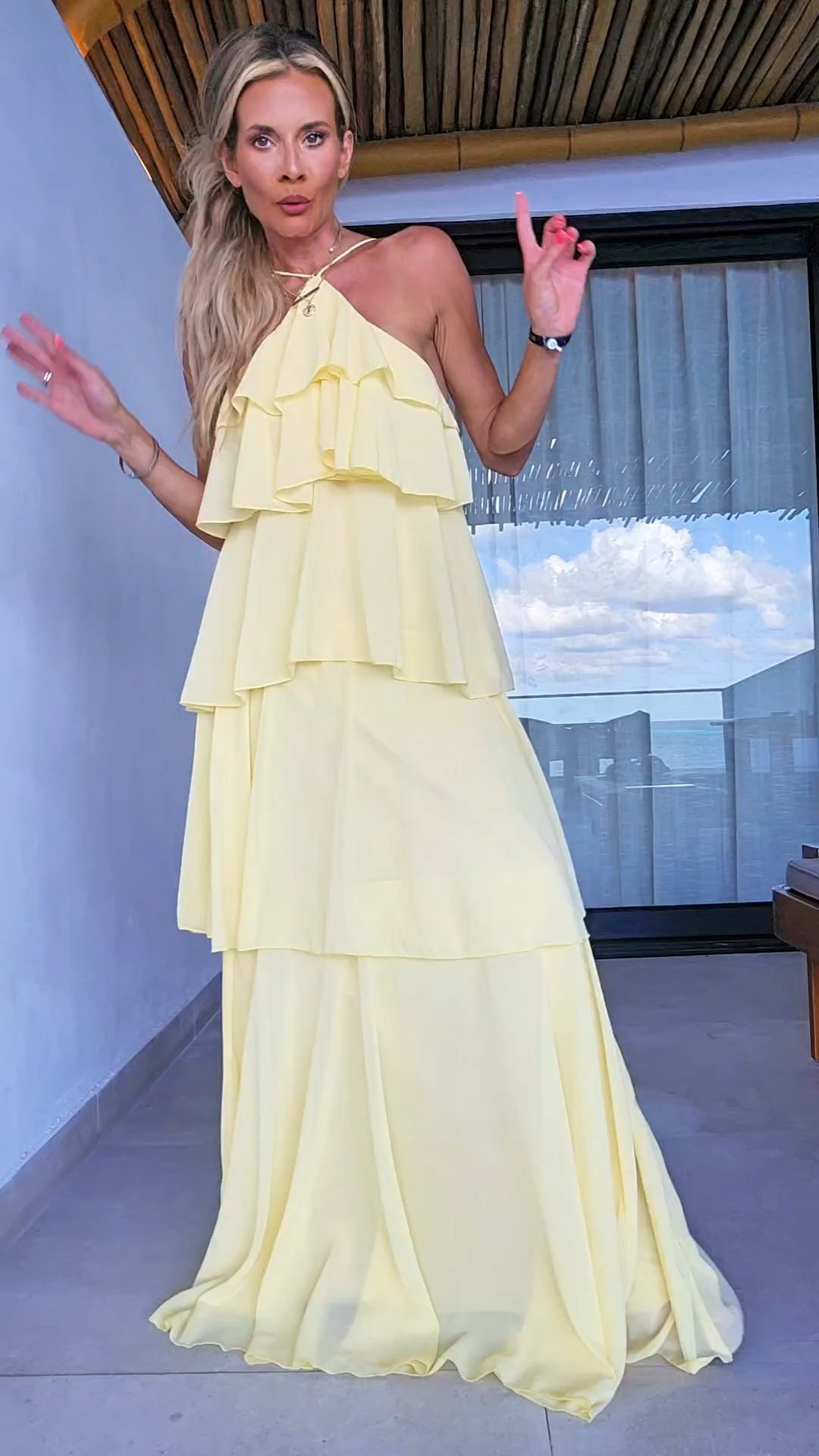 Yellow and tan go so good together 

#LTKootd #LTKOver40