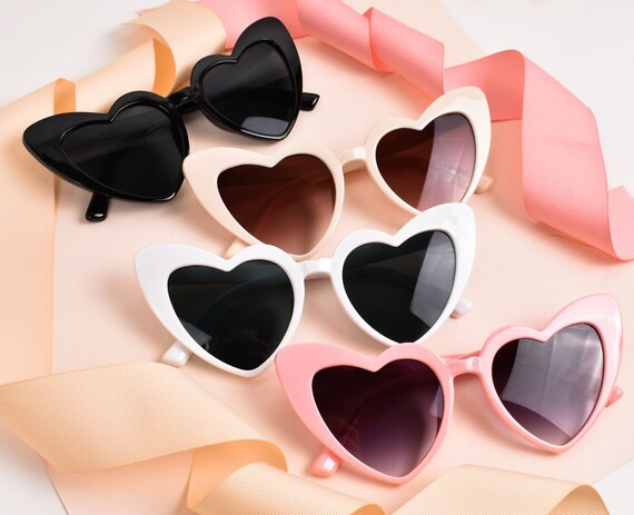 Bachelorette Party Sunglasses Heart Sunglasses Babe & Bride Beach Bachelorette Party Favors Brida... | Etsy (US)