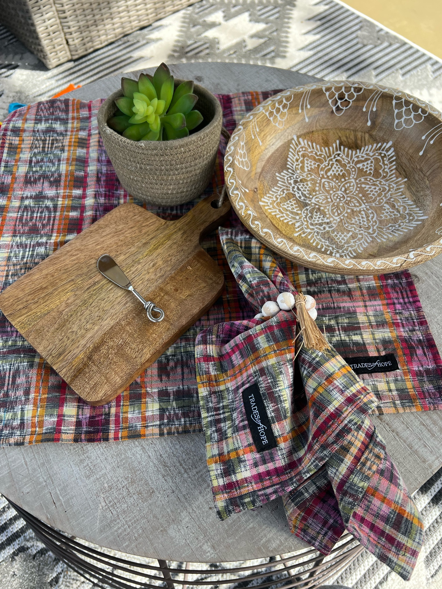 Look at these beautiful items I picked up from Trades of Hope.  Not only do they have quality handmade products but it’s supporting a good cause. I absolutely love this company.

#LTKfindsunder50 #LTKhome