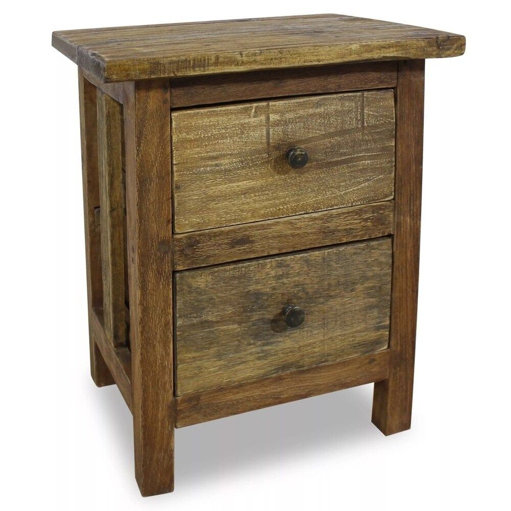 Nightstand Solid Reclaimed Wood 15.7"x11.8"x20.1 | Bed Bath & Beyond