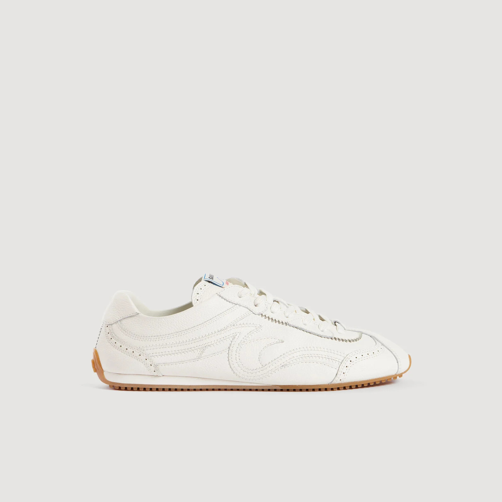 Light Wave leather sneakers | Sandro US | Sandro-Paris US