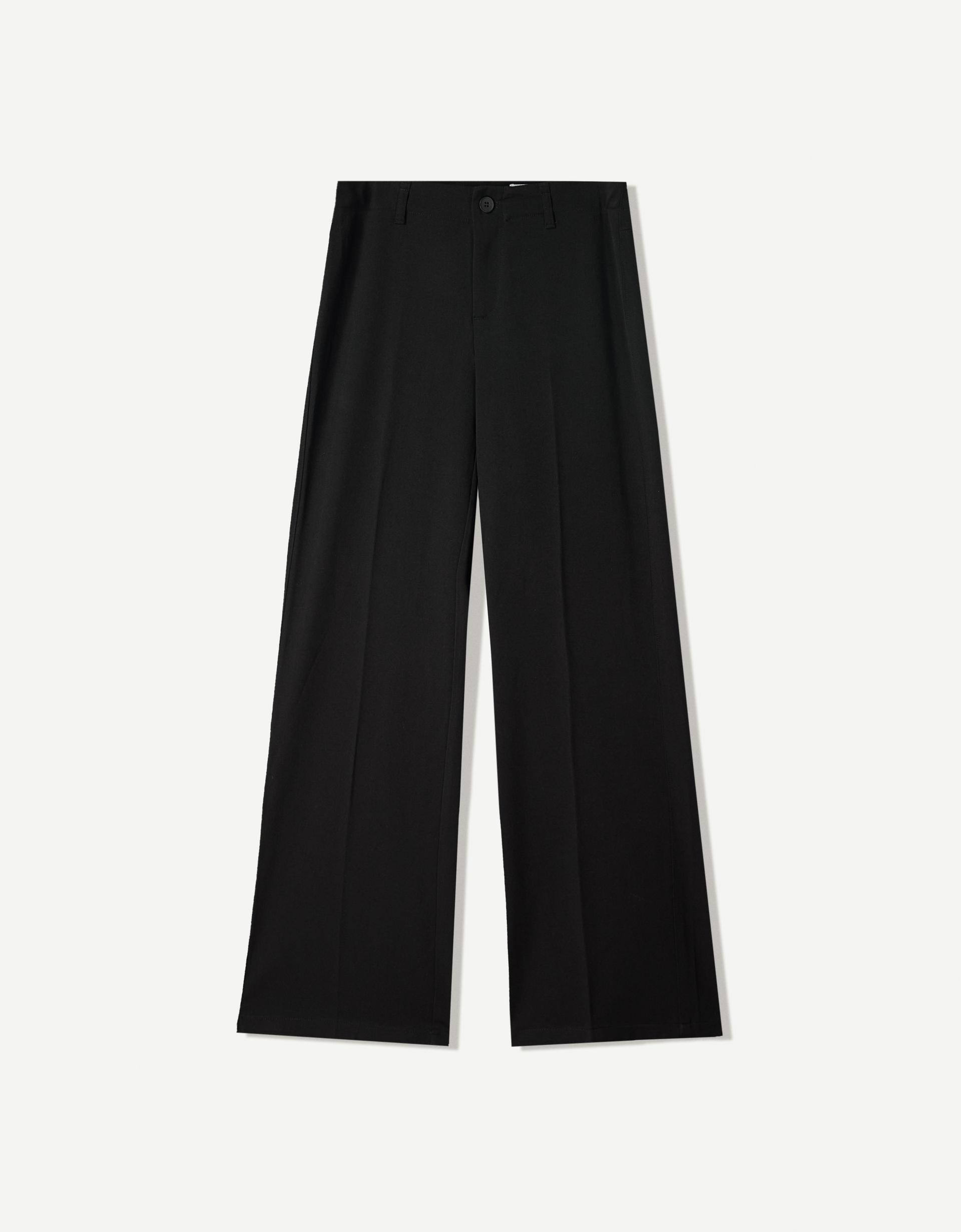 Wide-leg trousers - Trousers - Women | Bershka GB