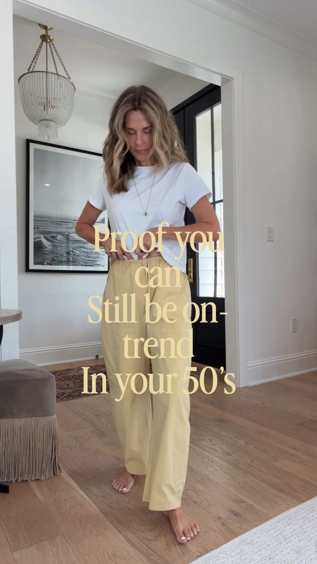 I’m 5’6’’
-poplin pants TTS in the prettiest yellow, add brown for fall!  @Pistola Denim discount code Tammy15
-shoes TTS
-bag is a new favorite from Quince
- my double sided necklace  is adjustable in length and has a white side or blue.

#LTKootd #LTKSeasonal #LTKOver40