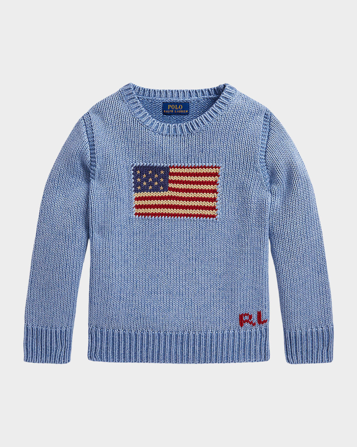 Boy & apos;s Heathered Iconic Flag Sweater, Size 2-7 | Neiman Marcus