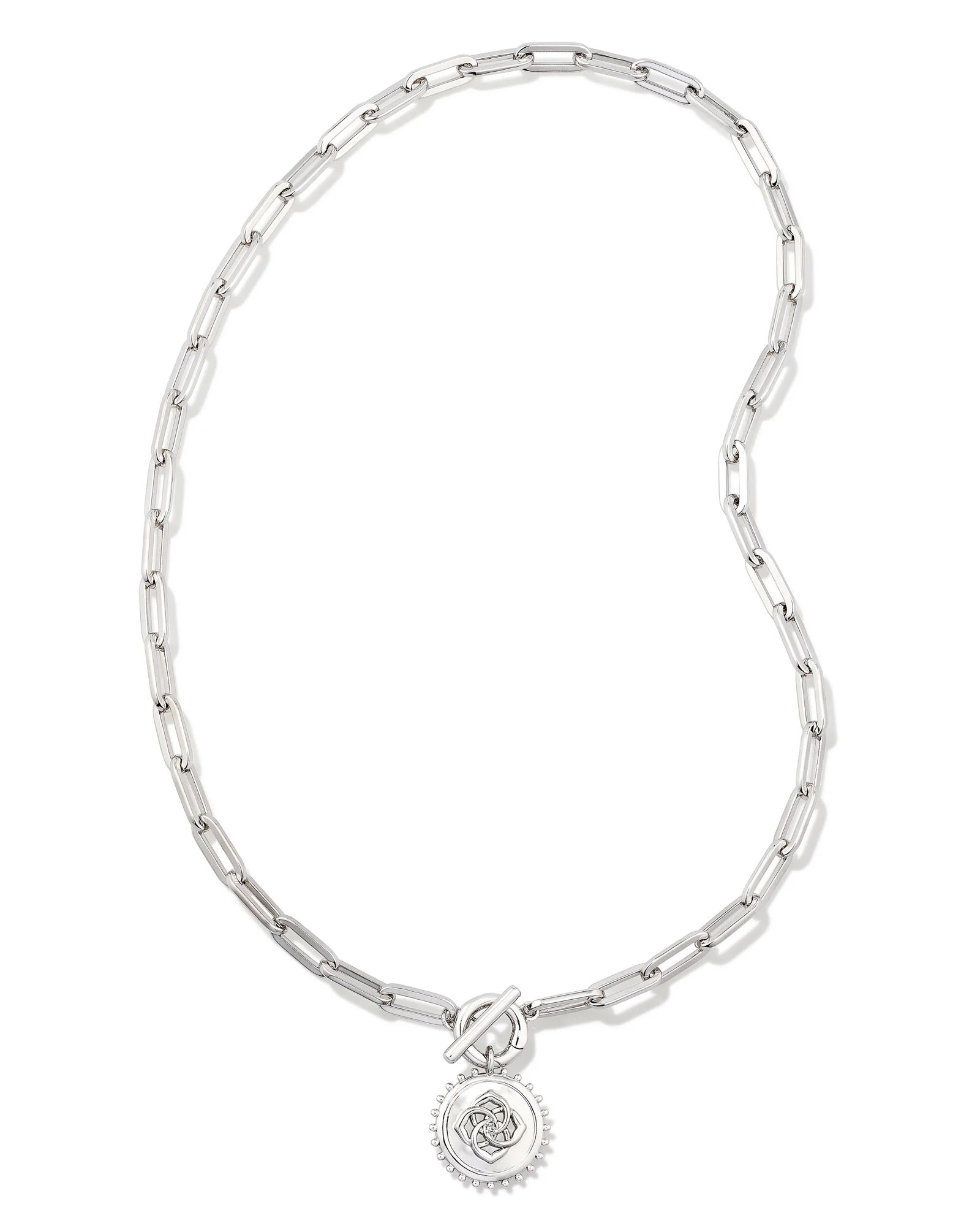 Brielle Convertible Medallion Chain Necklace in Silver | Kendra Scott