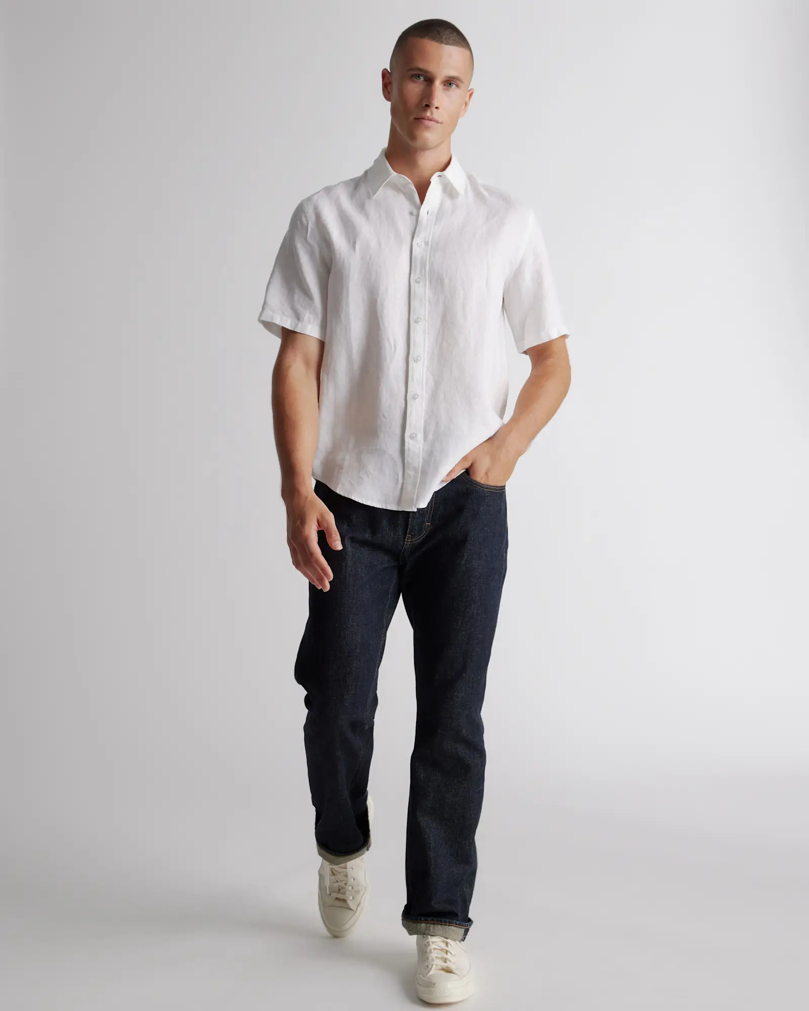 Men's 100% European Linen Short Sleeve Shirt | Quince